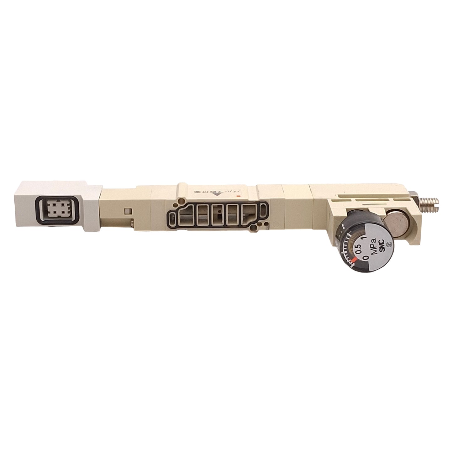 Used SMC SV1300-06-P Manifold Interface Regulator, Even-Station, 3-Position, 0.7MPa