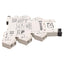 Used Lot of 4 Allen Bradley 700-HLT2U1 Terminal Block Relay, SPDT, 110/125VAC/DC