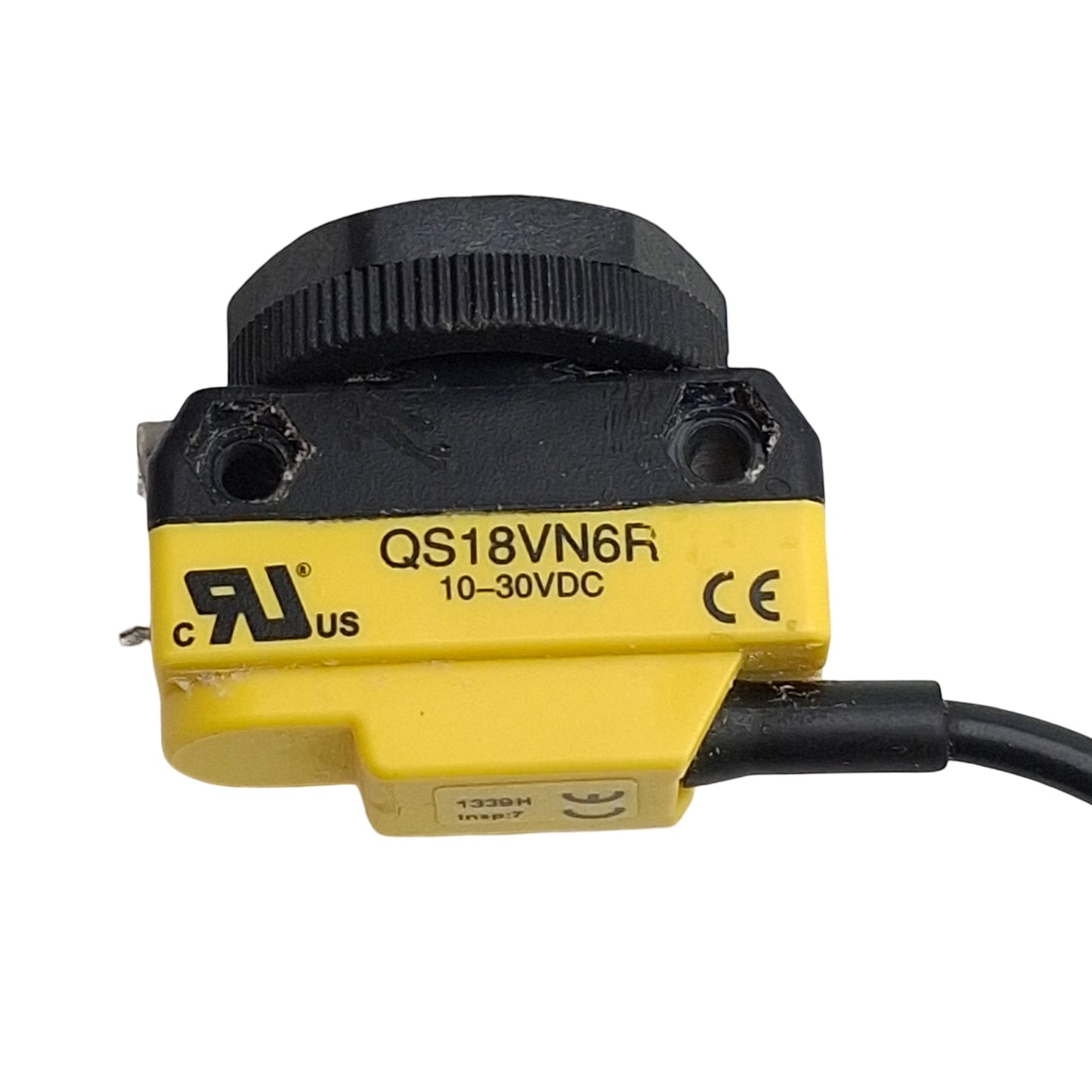 Used Banner QS18VN6R Photoelectric Sensor, NPN, 20m Range, 10-30VDC, M18, 4-Wire Lead