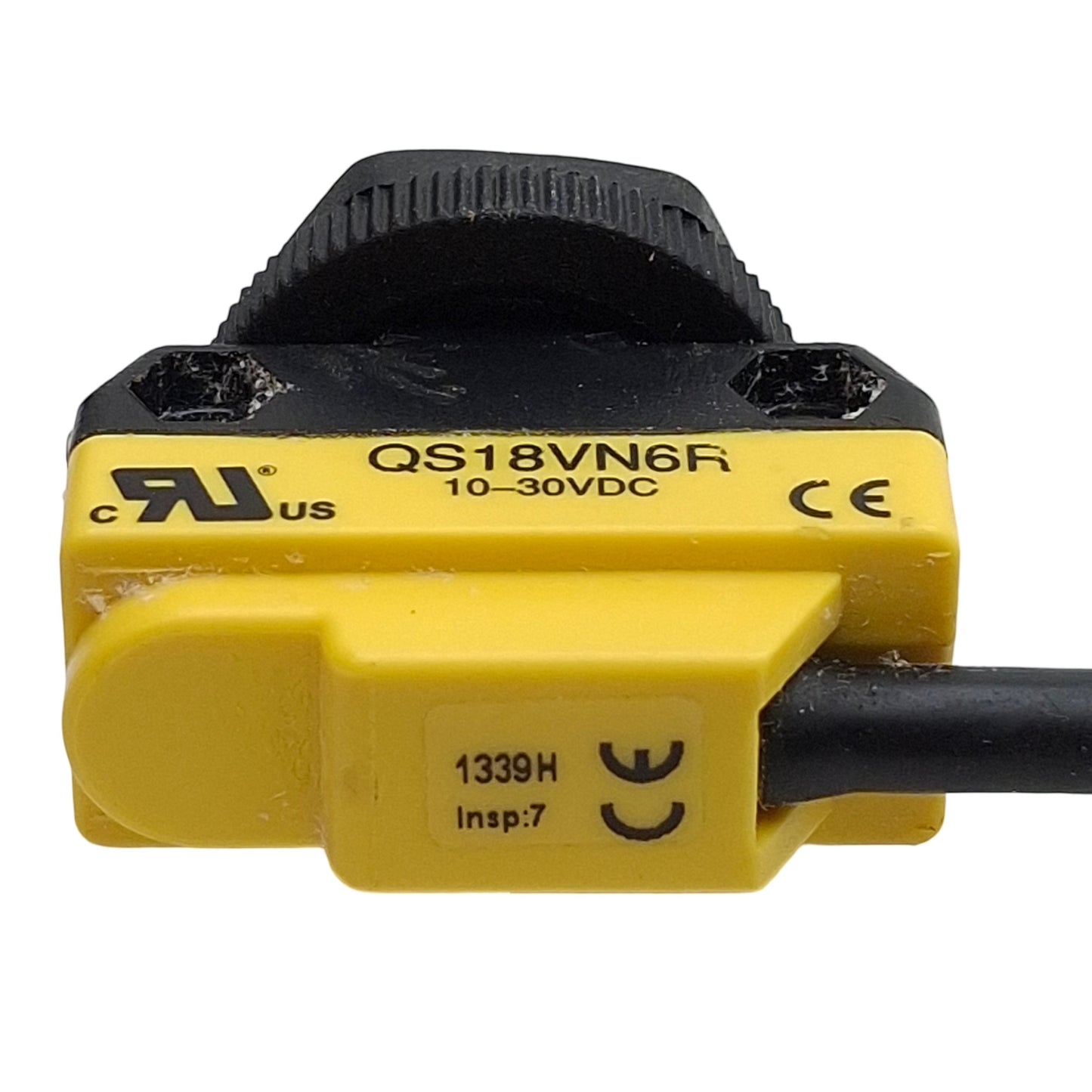 Used Banner QS18VN6R Photoelectric Sensor, NPN, 20m Range, 10-30VDC, M18, 4-Wire Lead