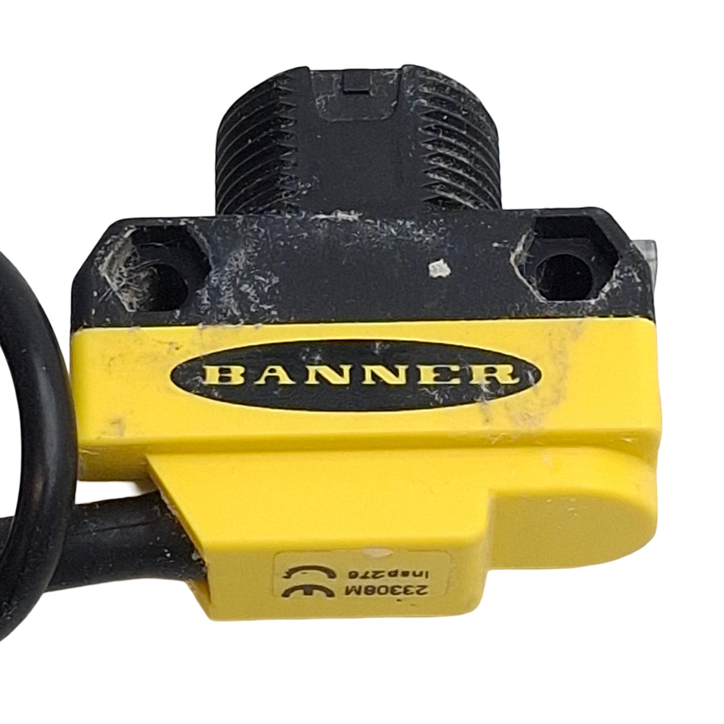 Used Banner QS186LEQ5 Photoelectric Sensor, 30m Range, 10-30VDC, M18, 4-Pin M12 Male