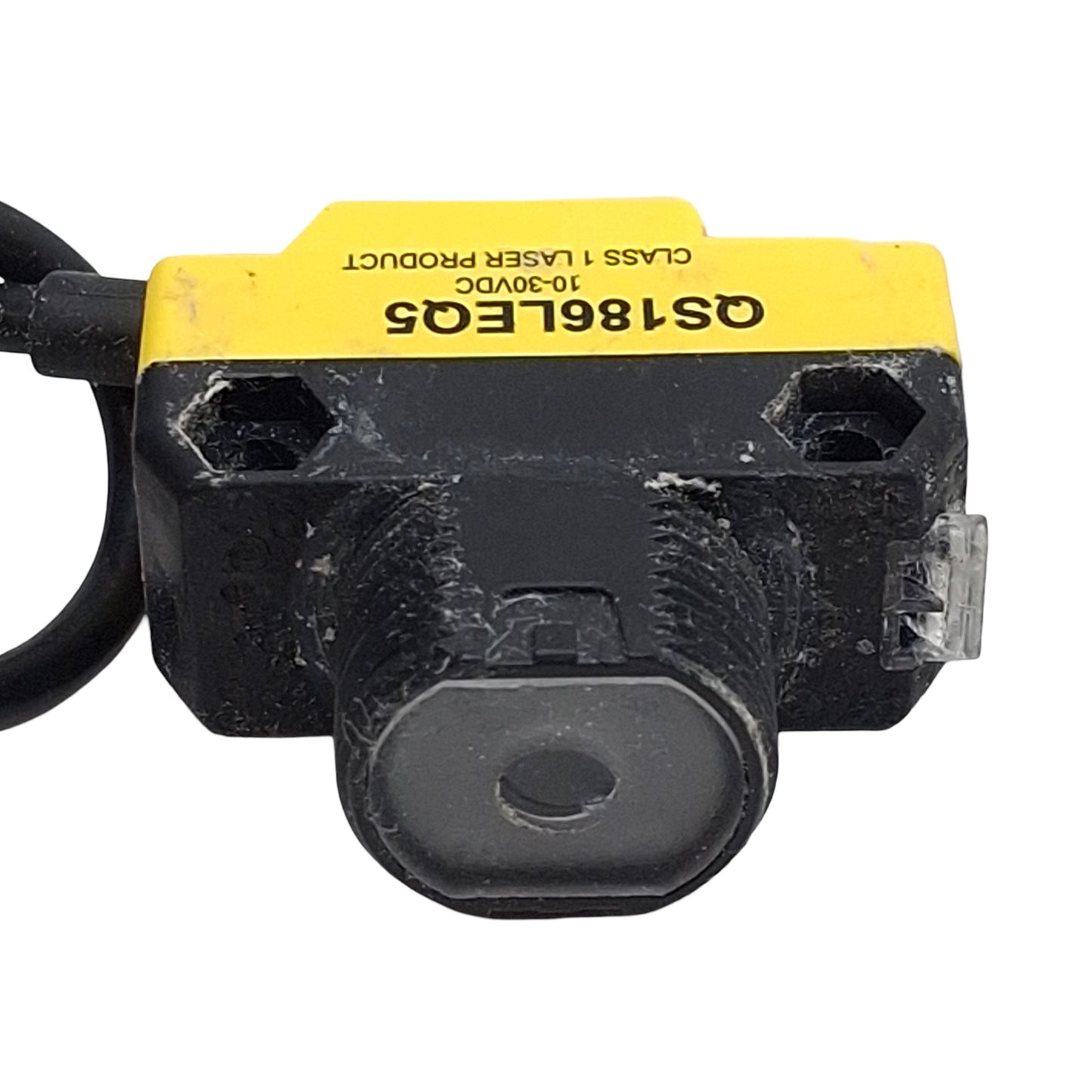 Used Banner QS186LEQ5 Photoelectric Sensor, 30m Range, 10-30VDC, M18, 4-Pin M12 Male
