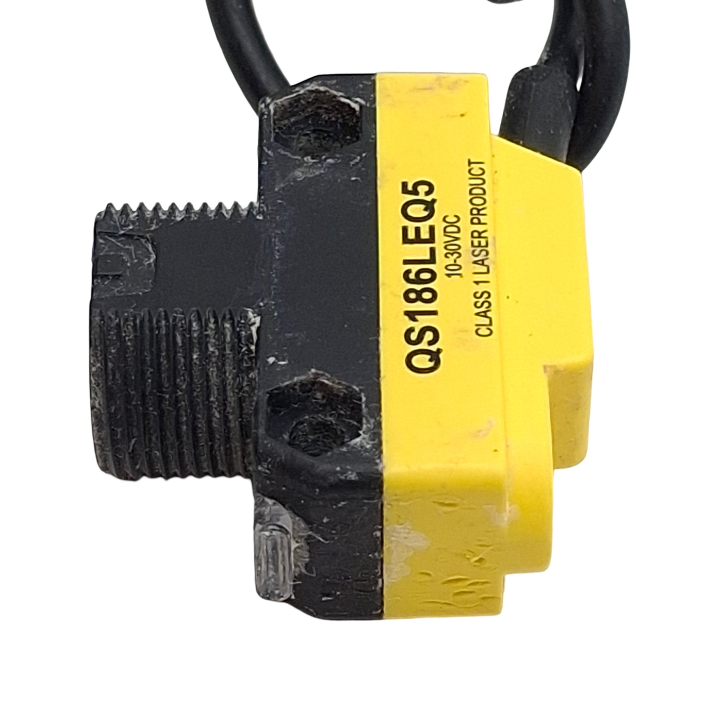 Used Banner QS186LEQ5 Photoelectric Sensor, 30m Range, 10-30VDC, M18, 4-Pin M12 Male