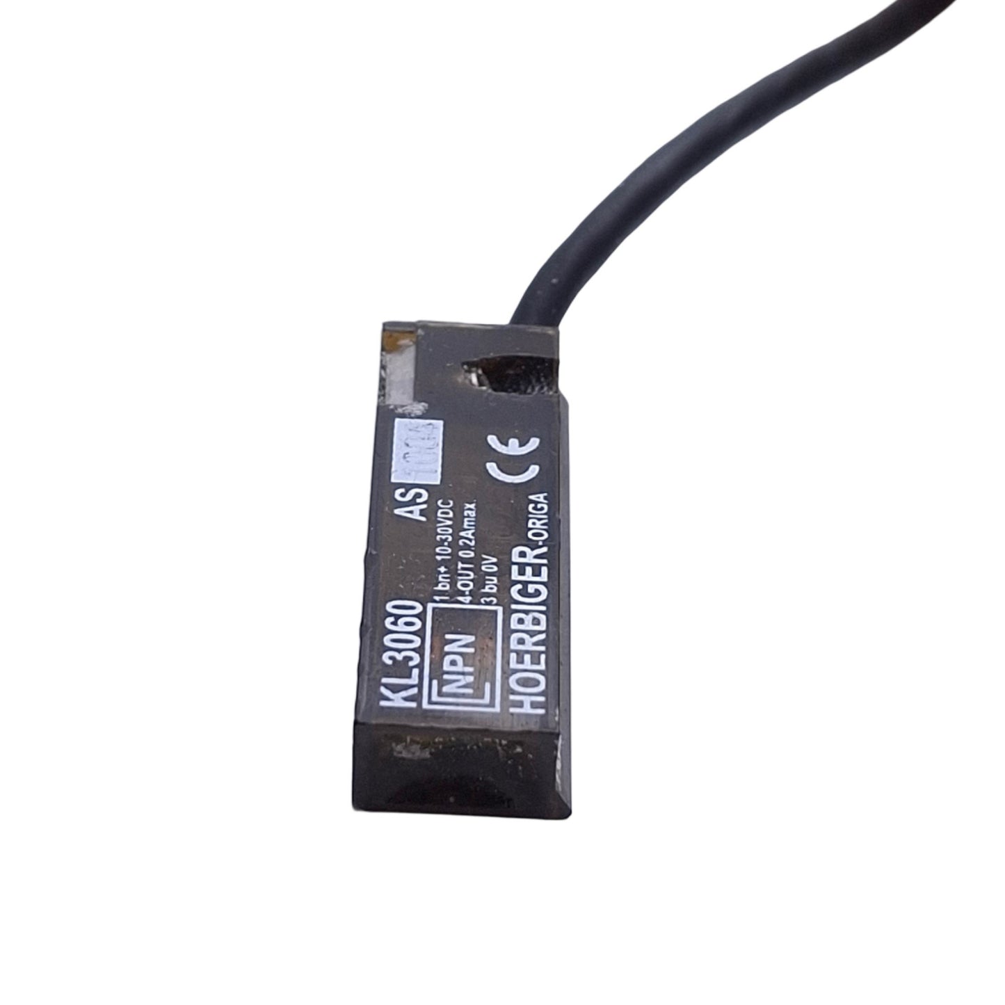 Used Hoerbiger Origa KL3060 Magnetic Reed Switch, 10-30VDC 0.2A, NPN, NO, 3-Pin M8