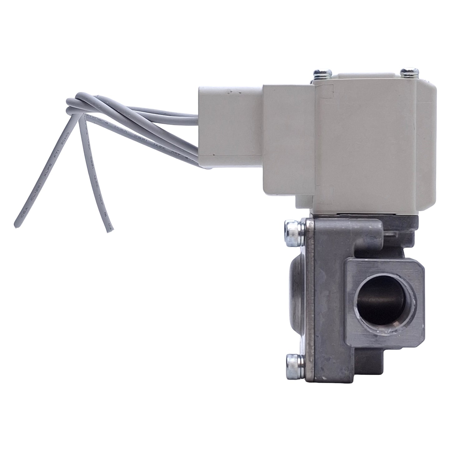 Used SMC VXD230BUB Solenoid Valve 2-Way, 3/8NPT Port, 0.02MPa Water, 100VAC Coil