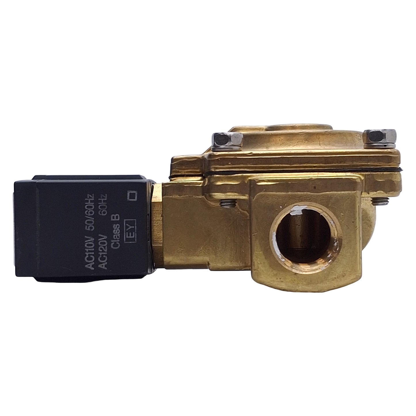 Used SMC VXD2140 Solenoid Valve 15mm Oriface, 1/2" NPT Ports,110/120VAC Coil