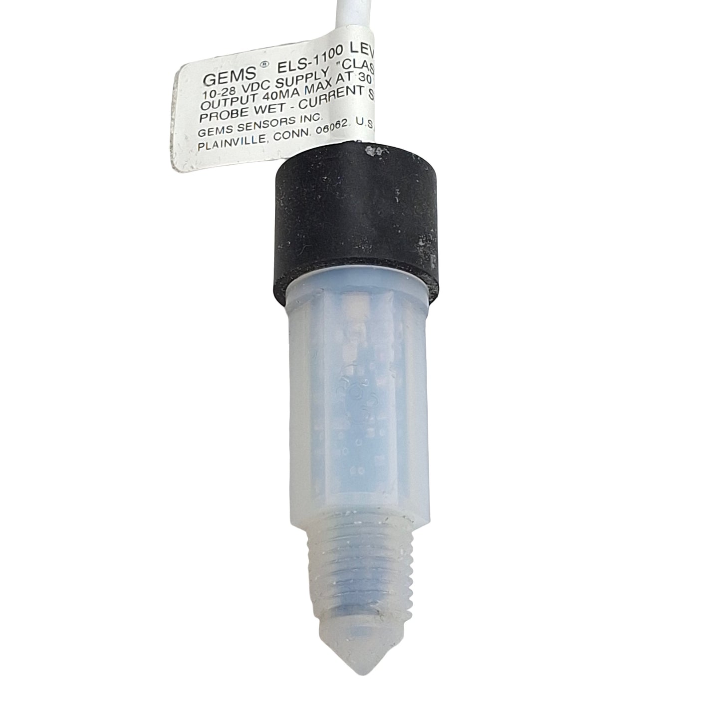 Used Gems 142700 ELS-1100 Single-Point Level Switch, N.O., 10-28VDC, 40mA, 1/4in NPT