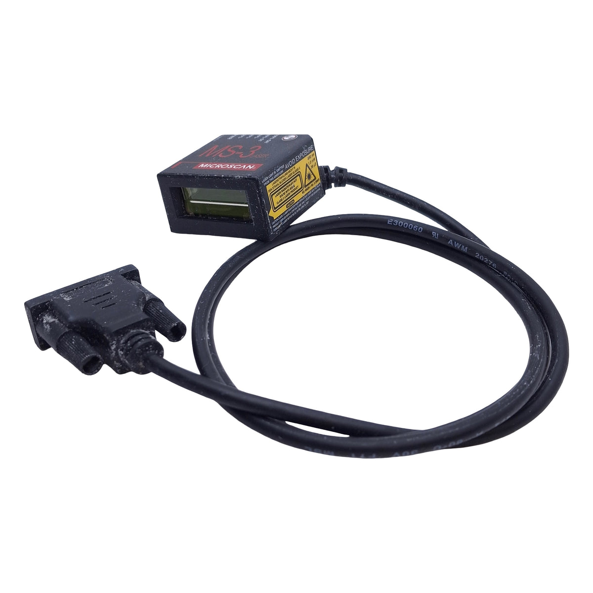 Used Microscan MS-3 Compact Laser Barcode Scanner 5VDC 2 Watts RS-232, RS-422/485
