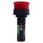 Used IDEC HW1E-TV4F02QD-R-24V E-Stop Pushbutton, Turn Reset, Illuminated, 2NC Unibody