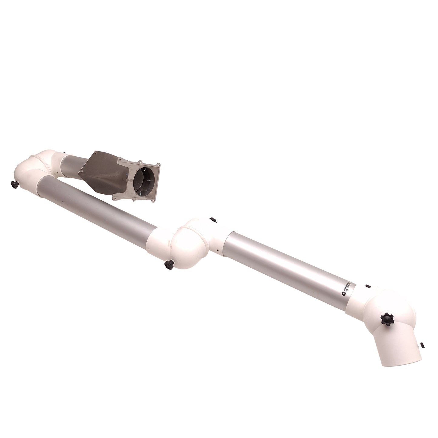 Used Alsident Systems 75-3590-3 Fume Extractor Arm, Wall Mount, 80-180cu m/Hr, ø75mm