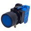 Used IDEC HW1L-M1P10Q4S Momentary Illuminated Blue Push Button ø22mm, 600V 10A, 1NO