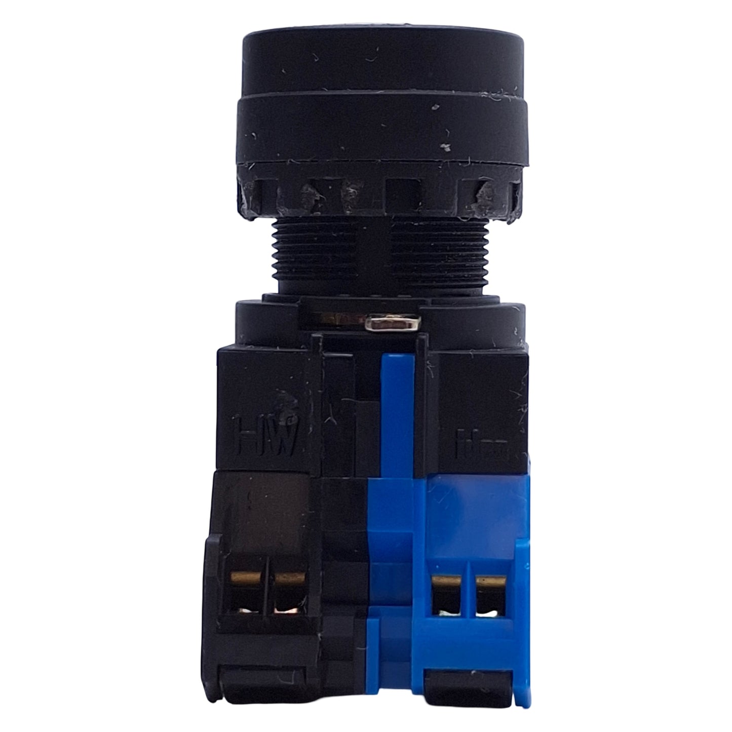 Used IDEC HW1L-M1P10Q4S Momentary Illuminated Blue Push Button ø22mm, 600V 10A, 1NO