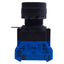 Used IDEC HW1L-M1P10Q4S Momentary Illuminated Blue Push Button ø22mm, 600V 10A, 1NO