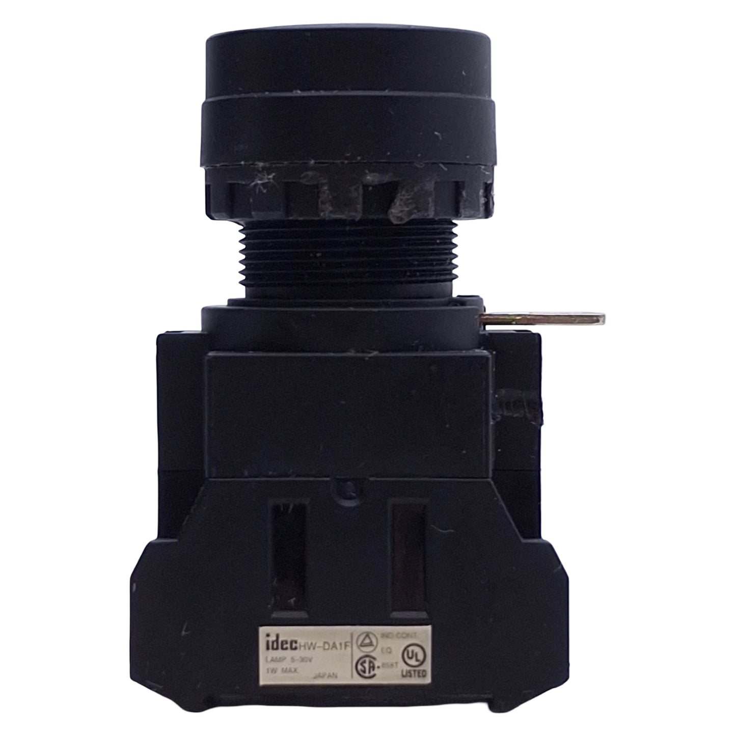 Used IDEC HW1L-M1P10Q4S Momentary Illuminated Blue Push Button ø22mm, 600V 10A, 1NO