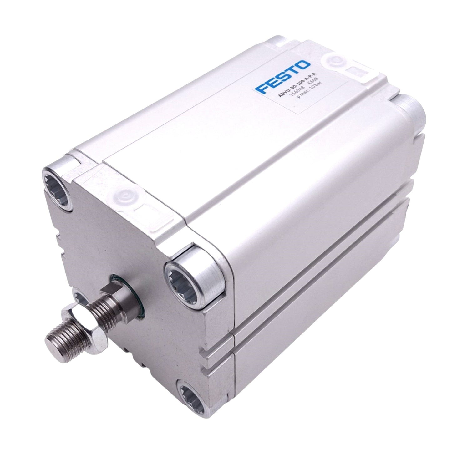 Used Festo ADVU-80-100-A-P-A Pneumatic Cylinder, 80mm Bore, 100mm Stroke, 10bar