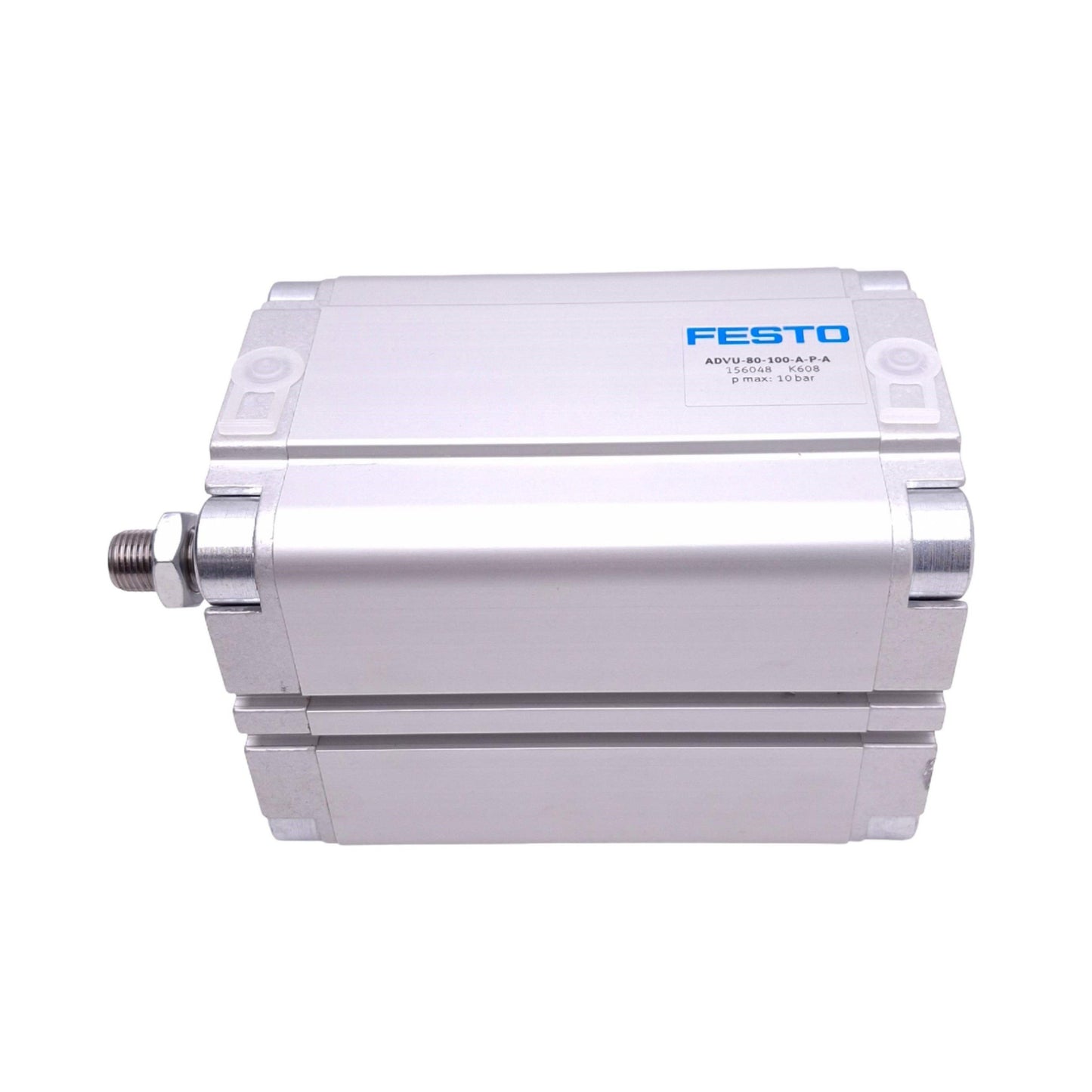 Used Festo ADVU-80-100-A-P-A Pneumatic Cylinder, 80mm Bore, 100mm Stroke, 10bar
