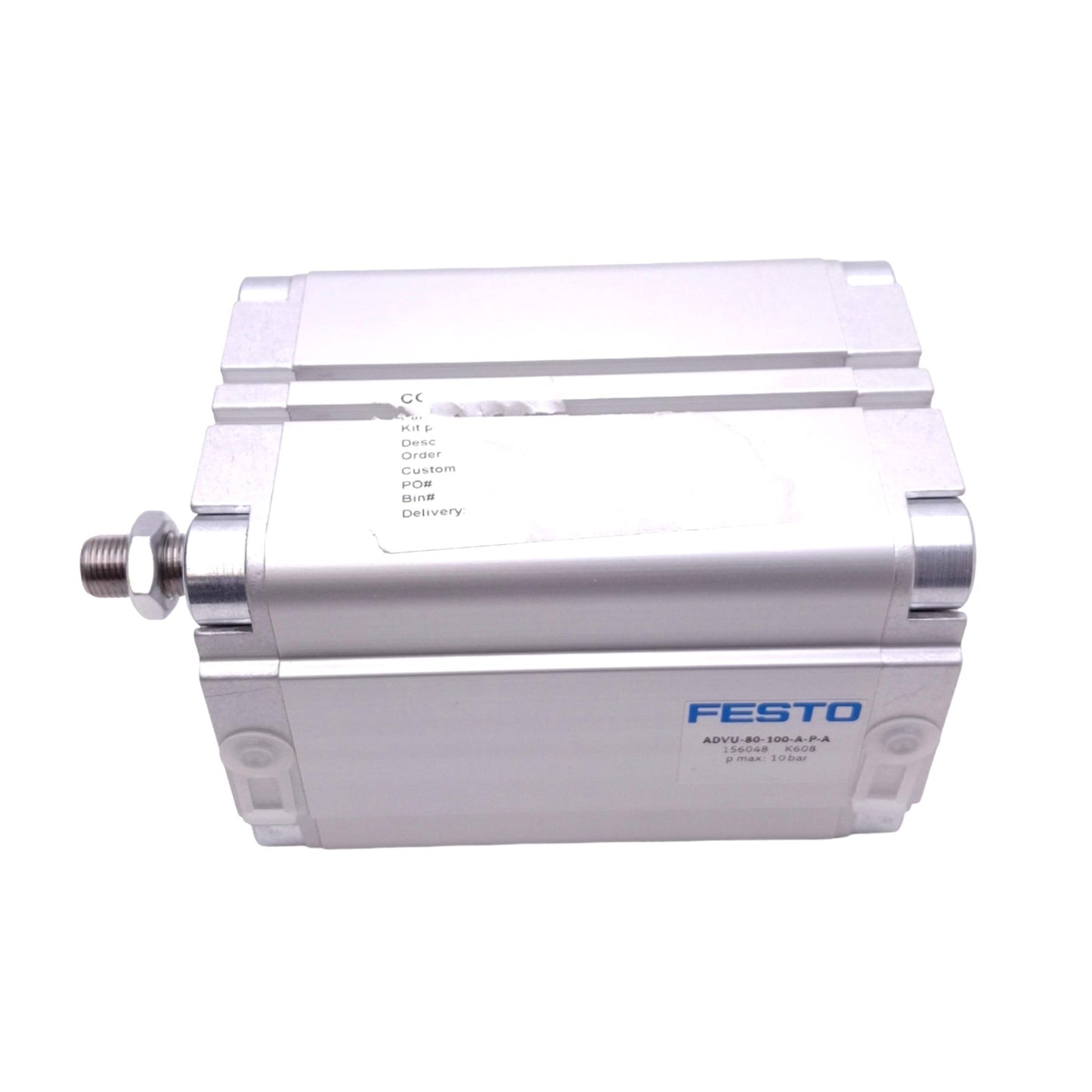 Used Festo ADVU-80-100-A-P-A Pneumatic Cylinder, 80mm Bore, 100mm Stroke, 10bar