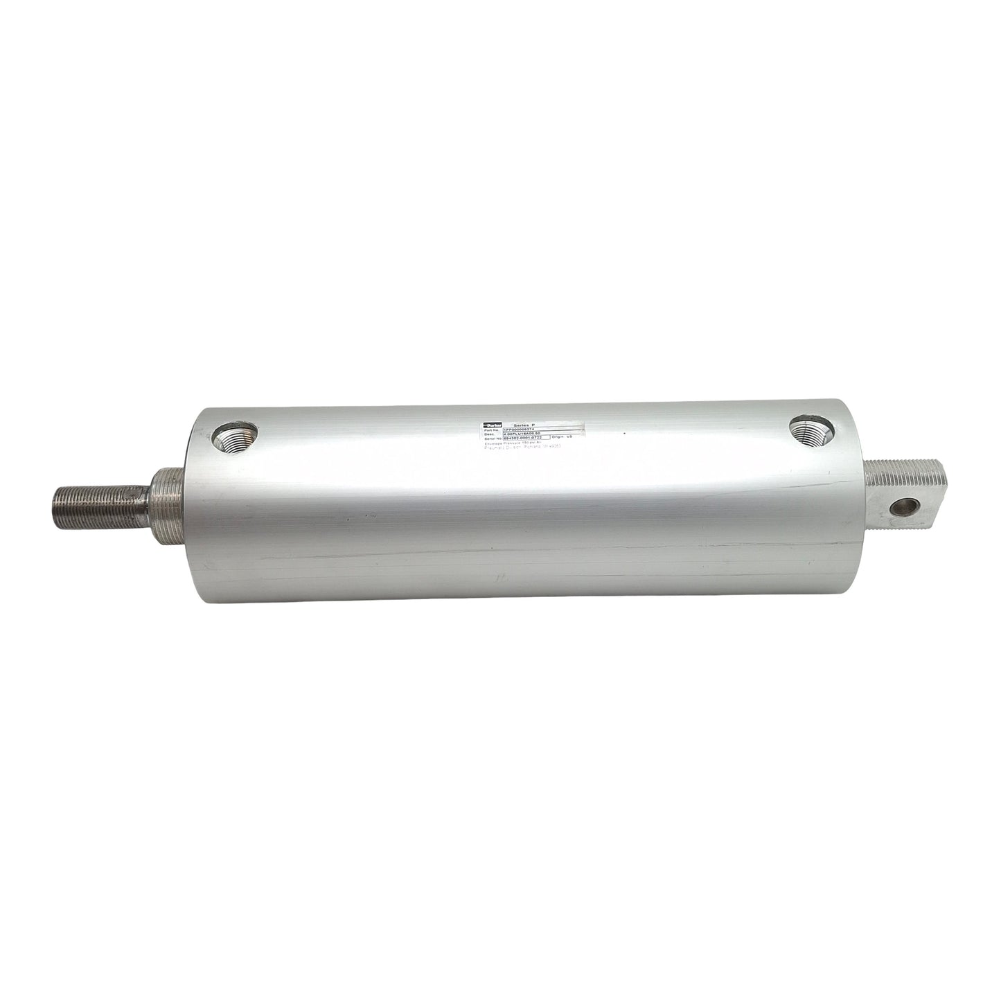 New – Open box Parker 1PP000006374 Pneumatic Cylinder ø4in Bore, 8.5in Stroke, 1/2" NPT, 150psi