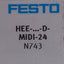 New – Open box Festo HEE-D-MIDI-24 On/Off Start Valve 2.5-16bar, 24VDC, G1/4, 3/2-Way