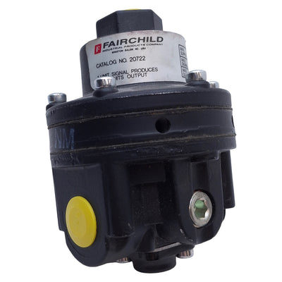 New – Open box Fairchild 20722 Air Volume Booster 250psi Supply, 150psi Output, 1/4" NPT Port