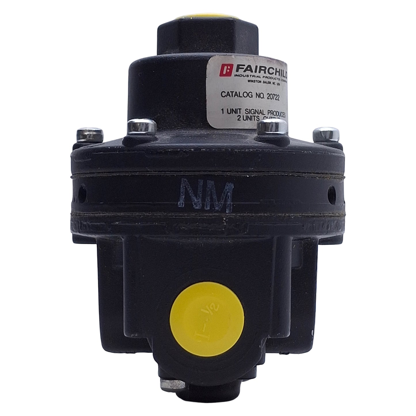 New – Open box Fairchild 20722 Air Volume Booster 250psi Supply, 150psi Output, 1/4" NPT Port