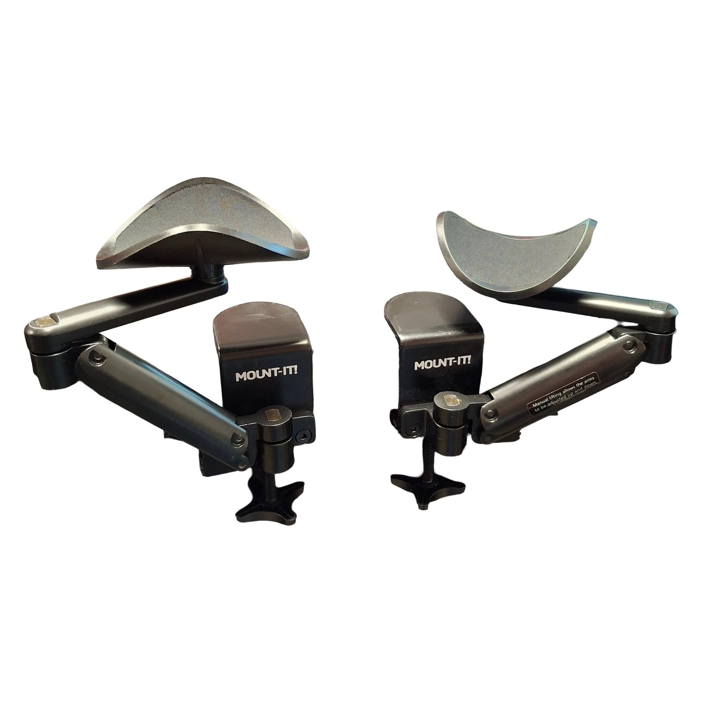 Used Lot of 2 Mount-It MI-7145 Adjustable Arm Rest for Desk 5KG Max Load 15" Vertical