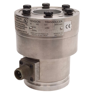 New – Open box Dover Flexo SC2L Tension Transducer, 200lbs Load, 250mVDC Output, ø1-1/2in Bore