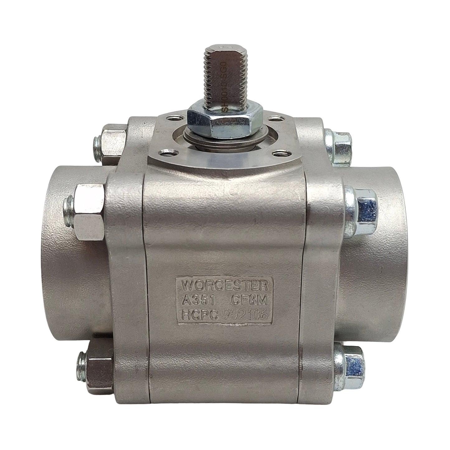 Used Flowserve Worcester 446666TTSE Ball Valve, 1-1/2in NPT, 1000psi *No Lever*