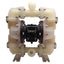 Used Sandpiper S07B1P1PPNS000 Air Operated Double Diaphragm Pump, 23gpm, 100psi
