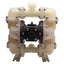 Used Sandpiper S07B1P1PPNS000 Air Operated Double Diaphragm Pump, 23gpm, 100psi