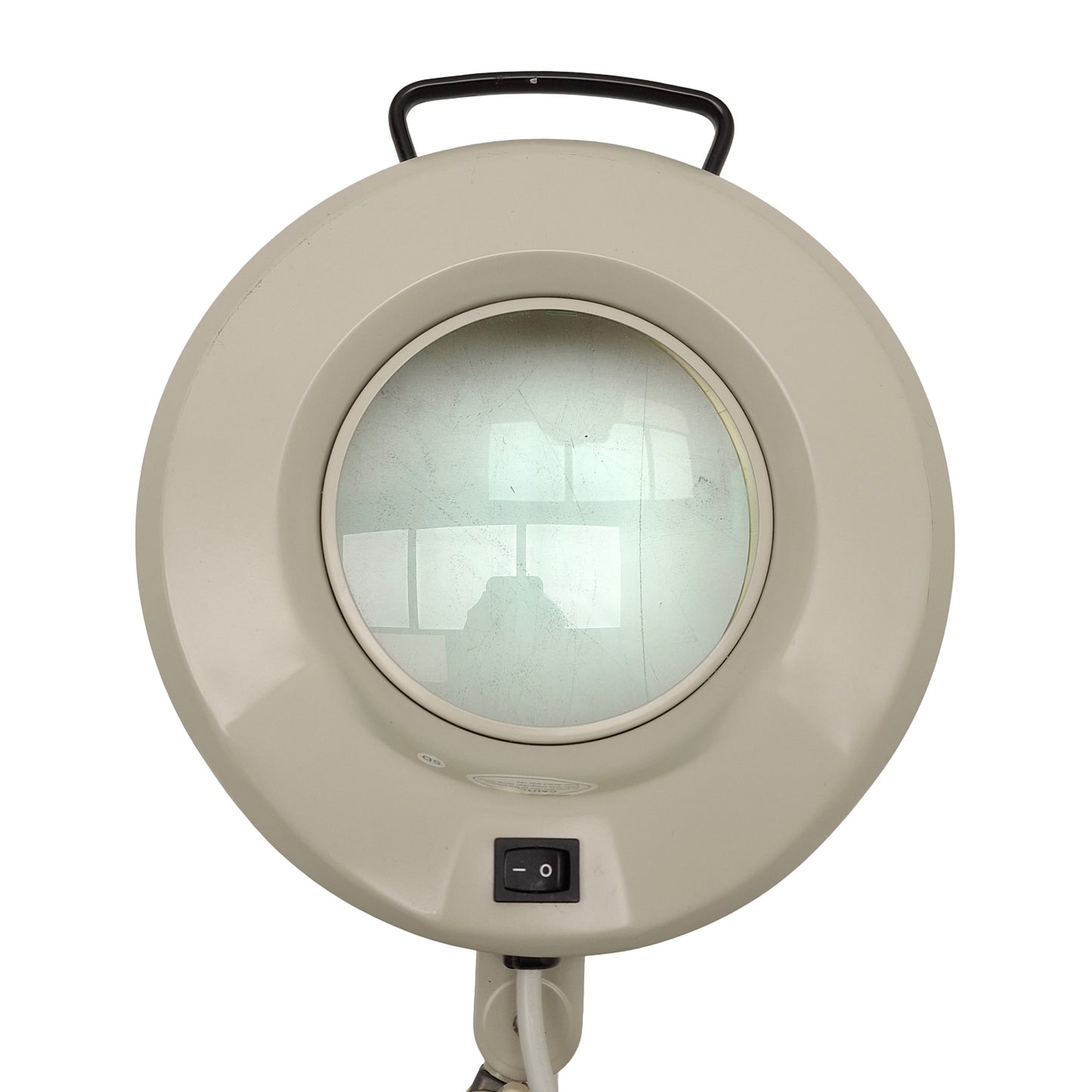 Used Luxo SL-114 IFM Magnifier, 45in Arm, 3 Diopter, 120VAC 5A 22W *No Clamp*