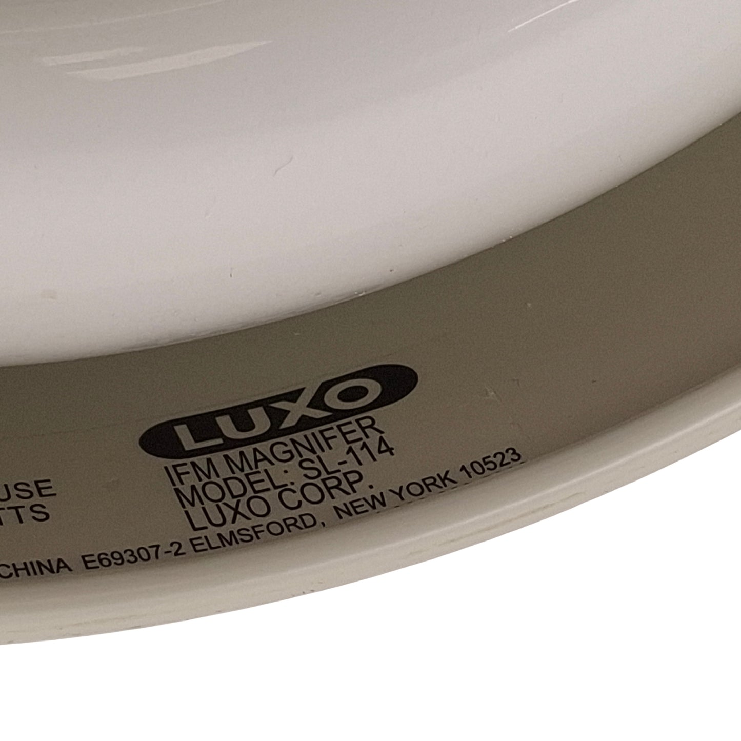 Used Luxo SL-114 IFM Magnifier, 45in Arm, 3 Diopter, 120VAC 5A 22W *No Clamp*