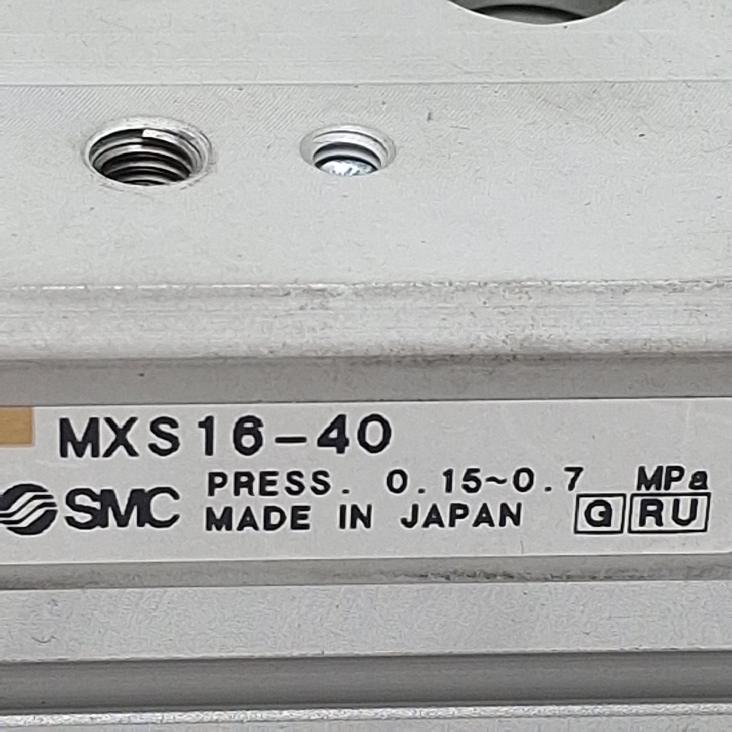 Used SMC MXS16-40 Linear Pneumatic Slide Table, ø16mm Bore, 40mm Stroke, 0.7MPa, M8