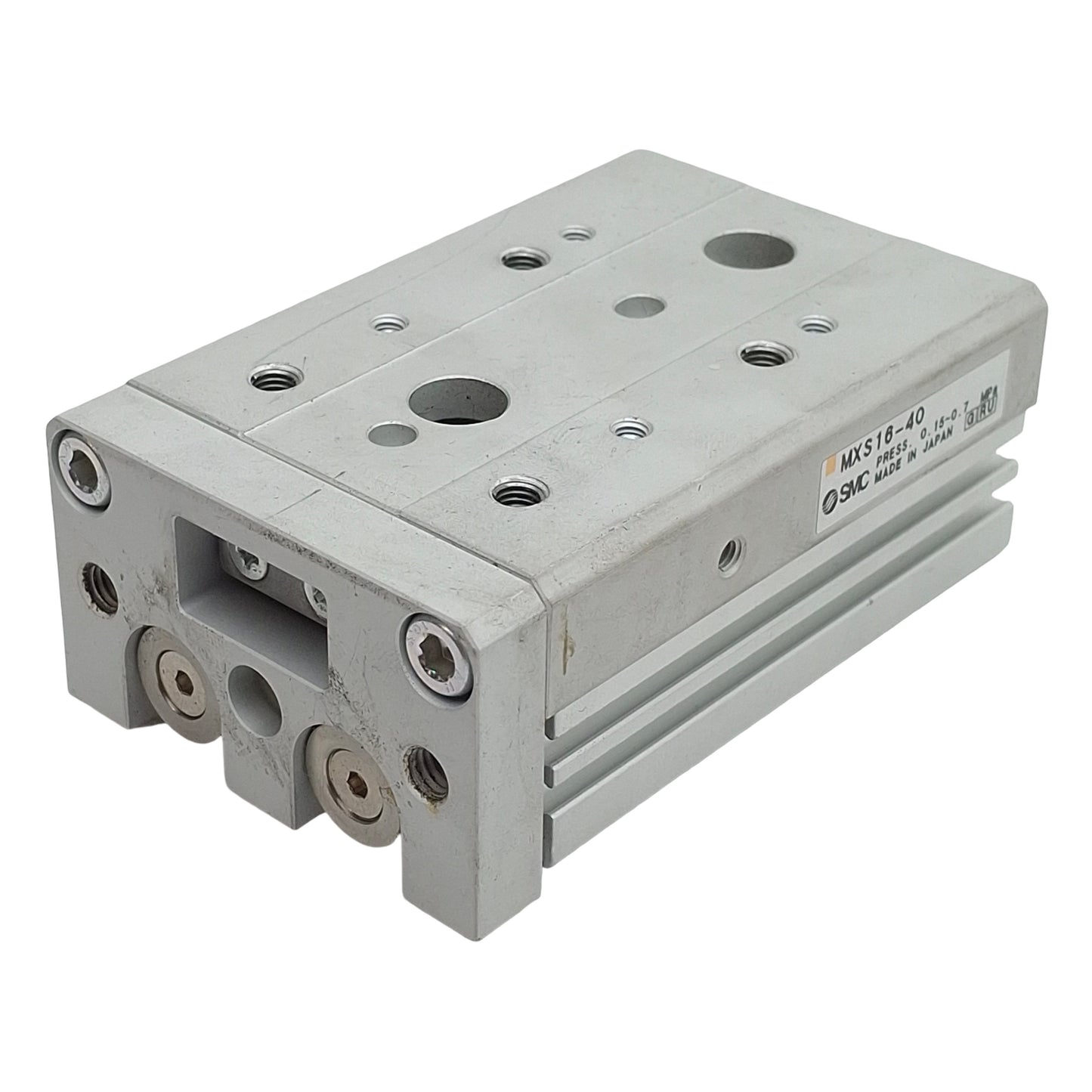 Used SMC MXS16-40 Linear Pneumatic Slide Table, ø16mm Bore, 40mm Stroke, 0.7MPa, M8