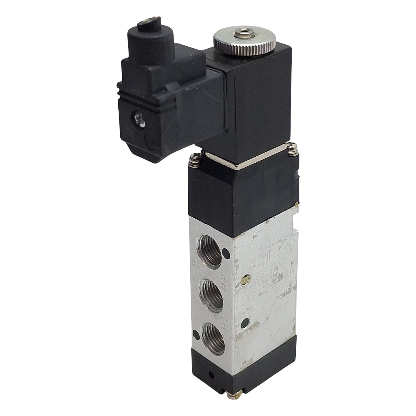 Used ARO Fluid M812SS-012-D-G Solenoid Valve, 2-Position, 1/8in NPTF, 24VDC Coil