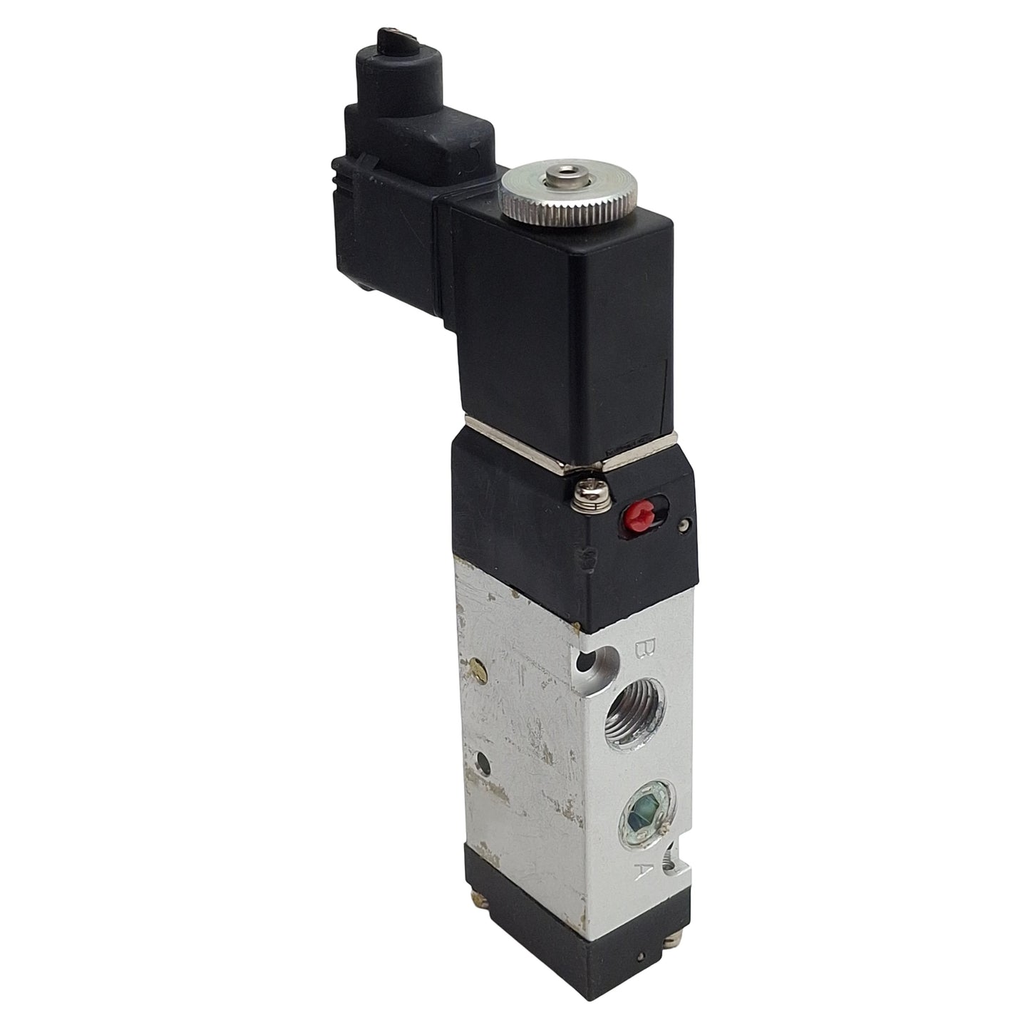 Used ARO Fluid M812SS-012-D-G Solenoid Valve, 2-Position, 1/8in NPTF, 24VDC Coil
