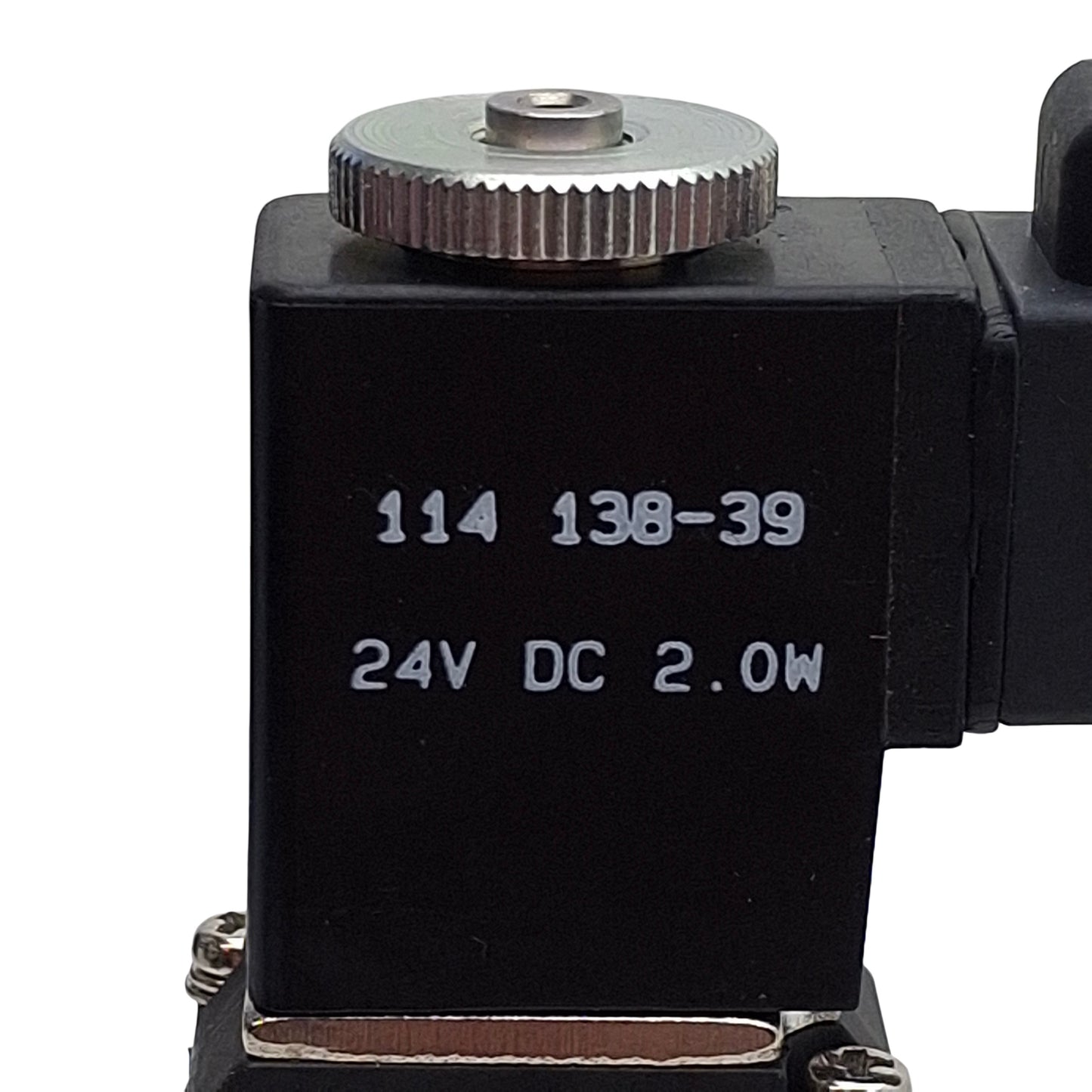 Used ARO Fluid M812SS-012-D-G Solenoid Valve, 2-Position, 1/8in NPTF, 24VDC Coil