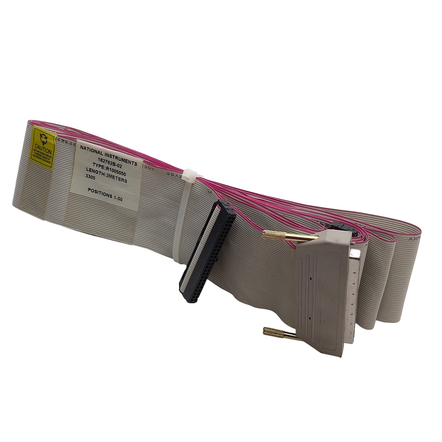 Used National Instruments NI 182762B-02 Y-Shaped Ribbon Cable, 100 to 2x 50-pin, 2m L