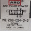 Used ARO Fluid M812SS-024-D-G Solenoid Valve, 2-Position, 1/8in NPTF, 24VDC Coil