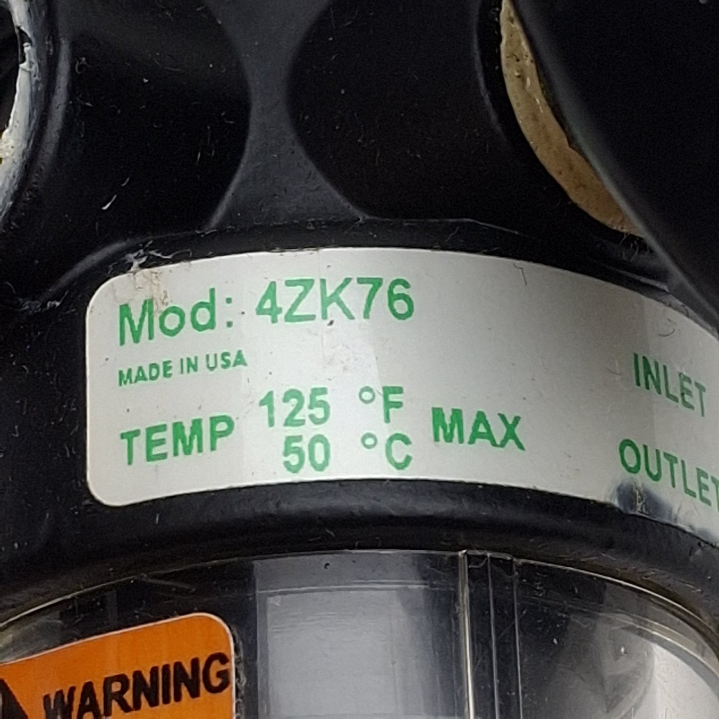 Used Speedaire 4ZK76 Filter Regulator, 1/4in NPT, 5-125psi, 5µm Filtration, 14CFM