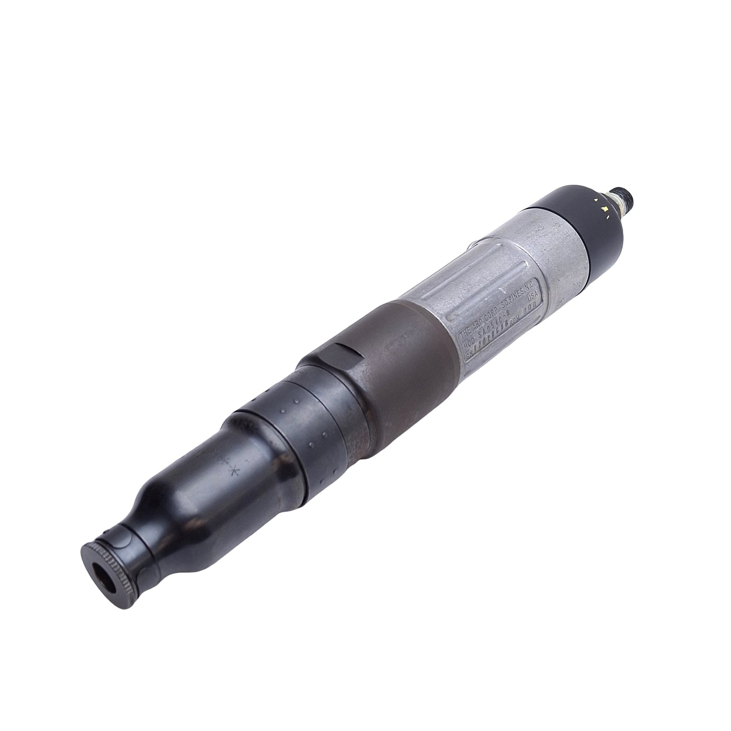 Used Aro Fluid Power SA054C-8 Pneumatic Screwdriver Reversible, 800 RPM, Green Spring