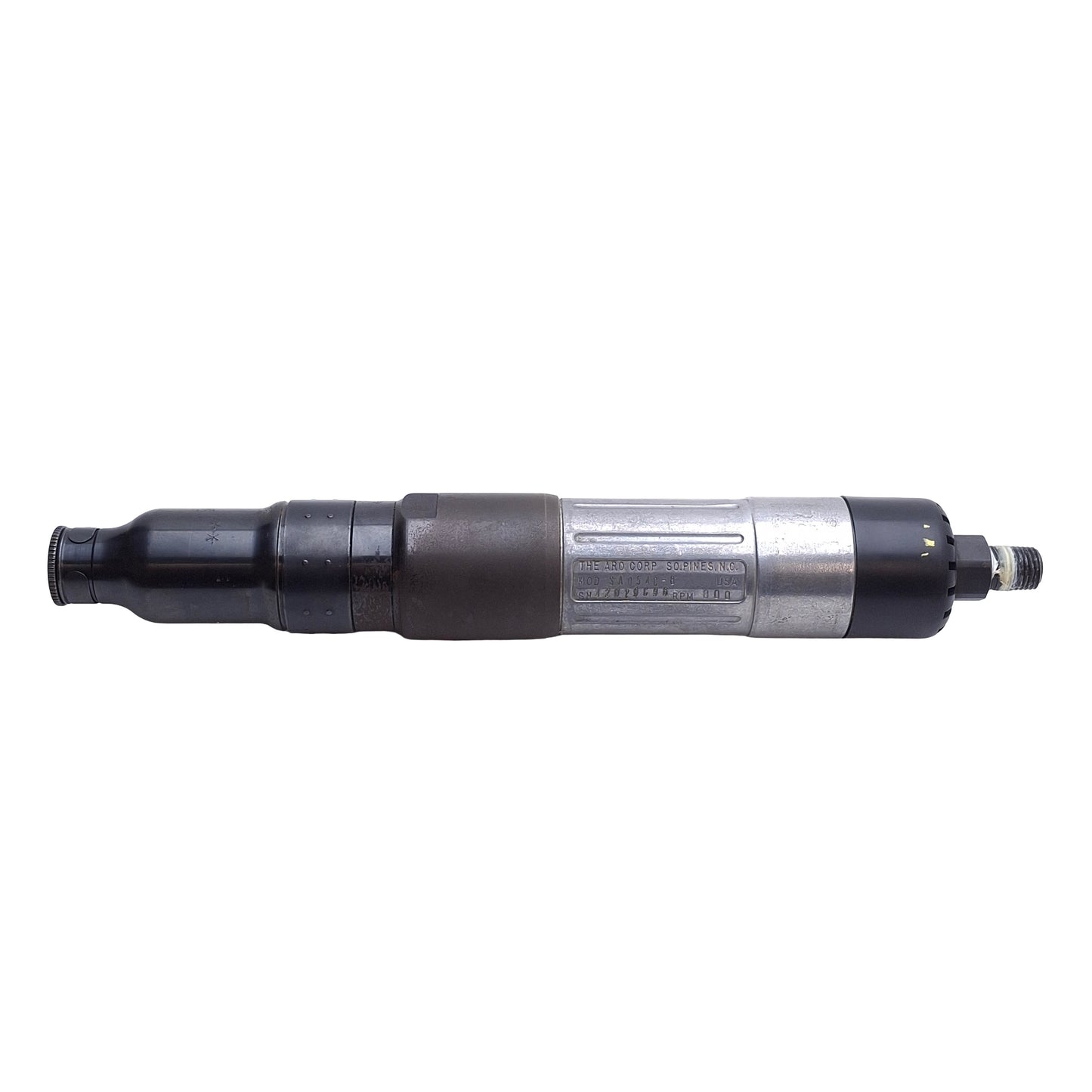Used Aro Fluid Power SA054C-8 Pneumatic Screwdriver Reversible, 800 RPM, Green Spring