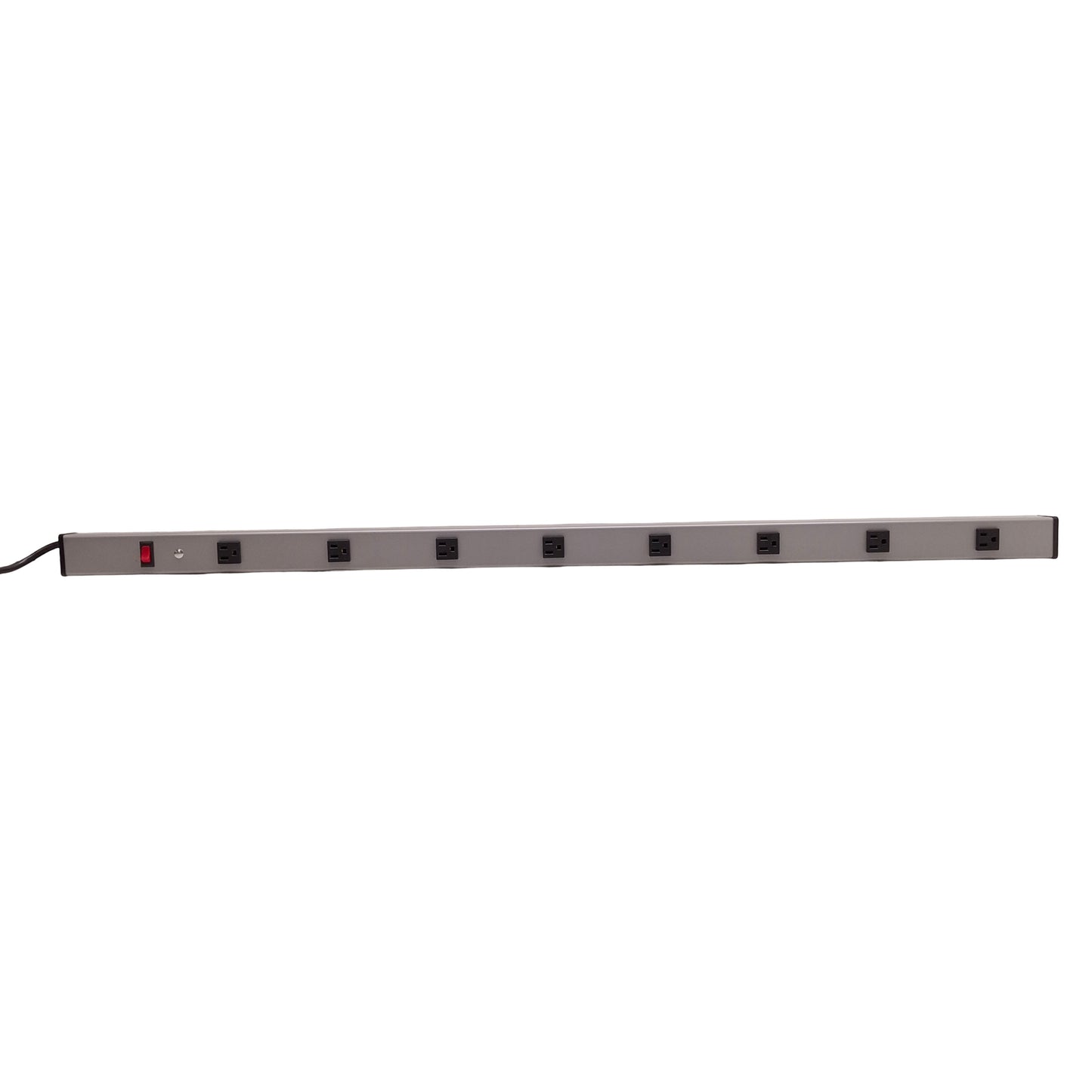 Used Wiremold UL401BC Power Strip 8-Outlets, 48" Length, 15A 120VAC 60Hz, 6' Cord