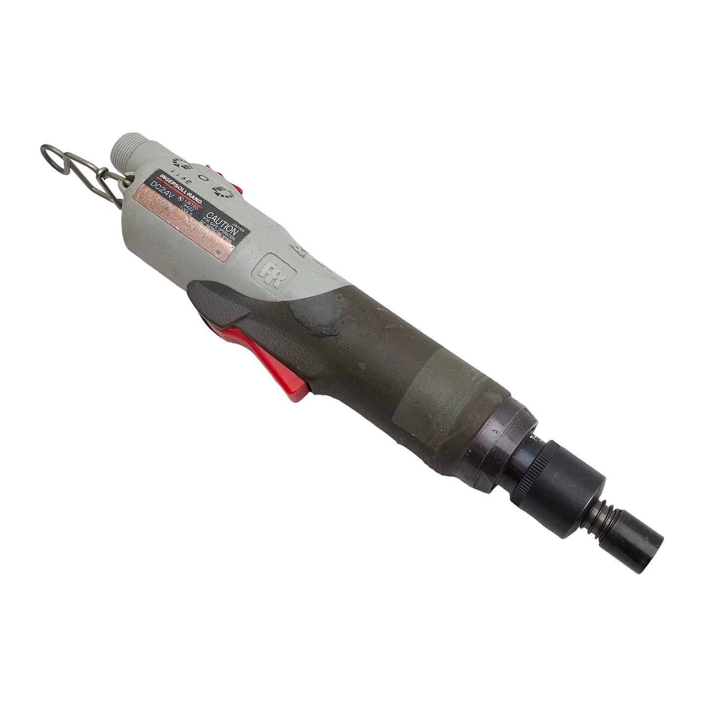 Used Ingersoll Rand EL1007B Electric Screwdriver, 24VDC, 0.03 to 1.2Nm, 500-700RPM