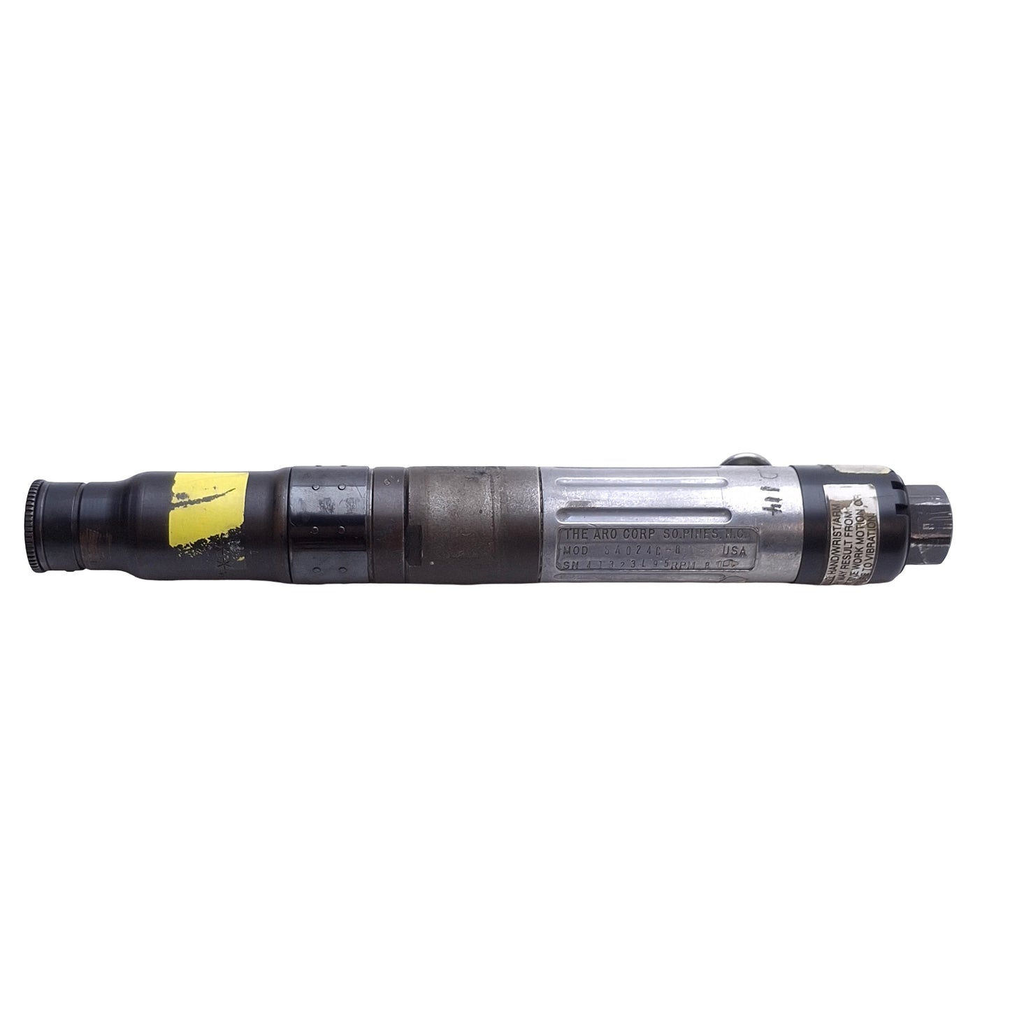 Used Aro Fluid Power SA024C-8 Pneumatic Screwdriver, 800 RPM, 1/4in NPT, 1/4in Hex