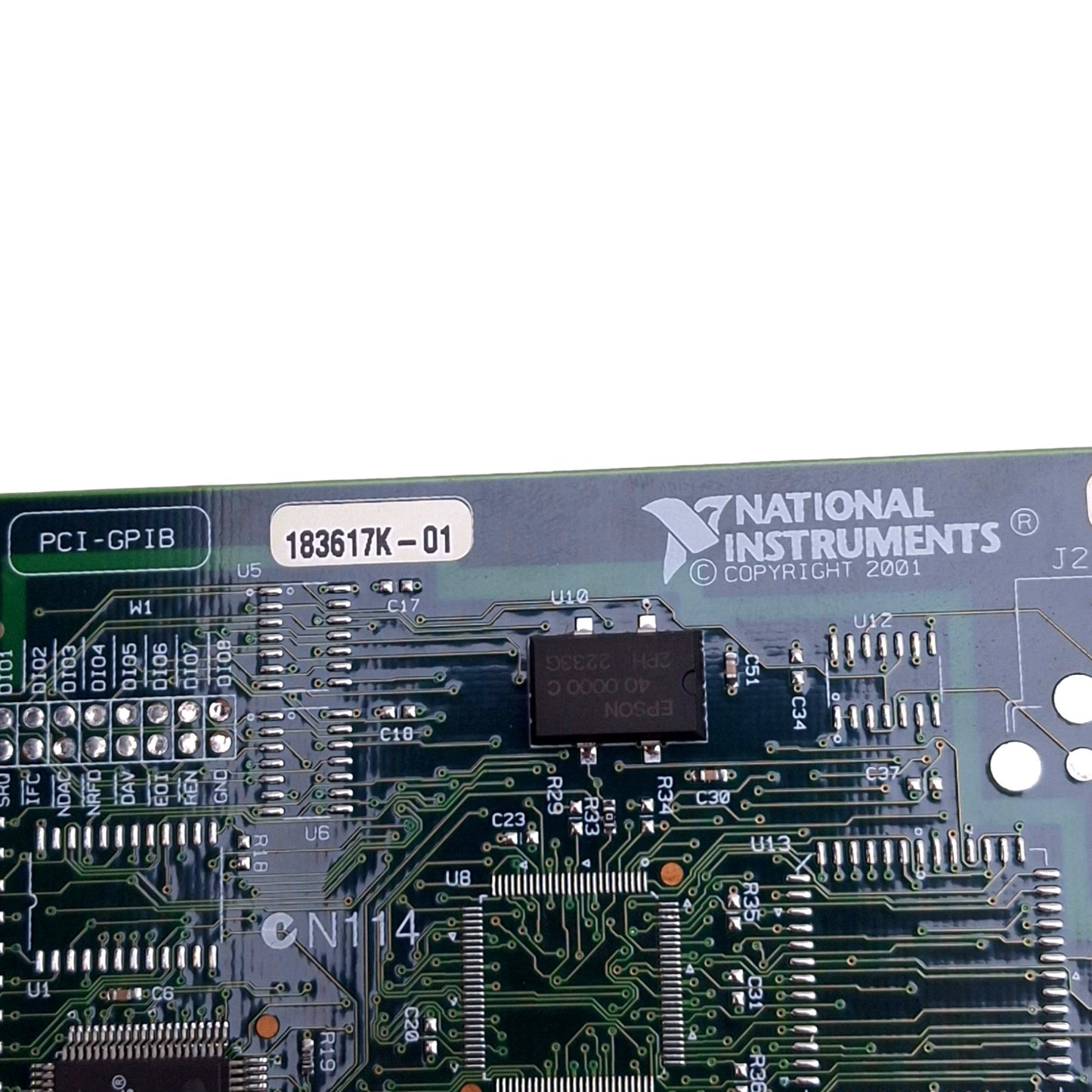 Used National Instruments PCI-GPIB 183617K-01 Interface Card, IEEE 488, PCI