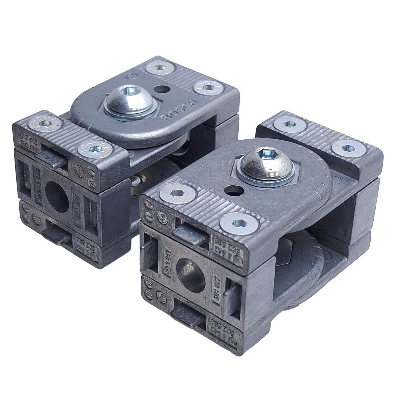 Used Lot of 2 Bosch 3842502680 45mm Multi-Angle Connector, 45x45mm Profile