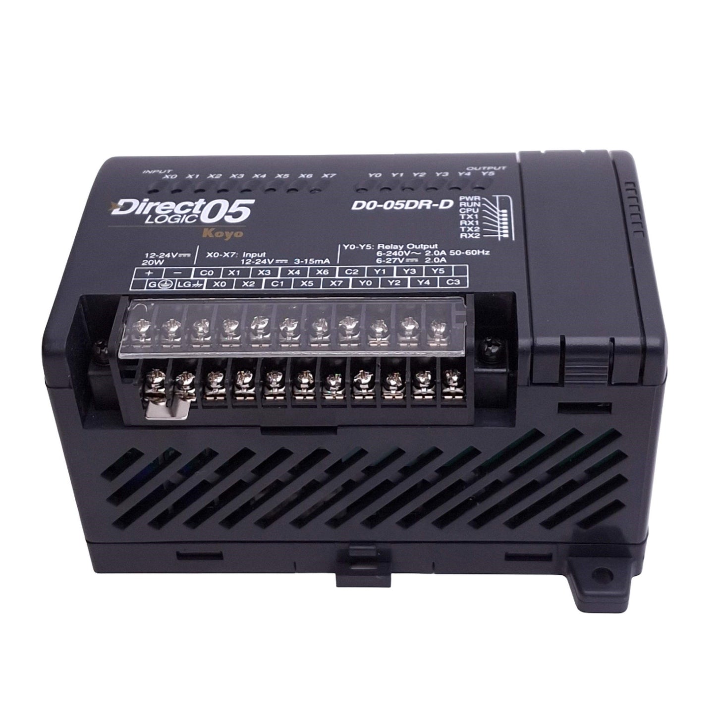 Used AutomationDirect D0-05DR-D Koyo DirectLOGIC 05 Controller, 8-In 6-Out, 12-24VDC