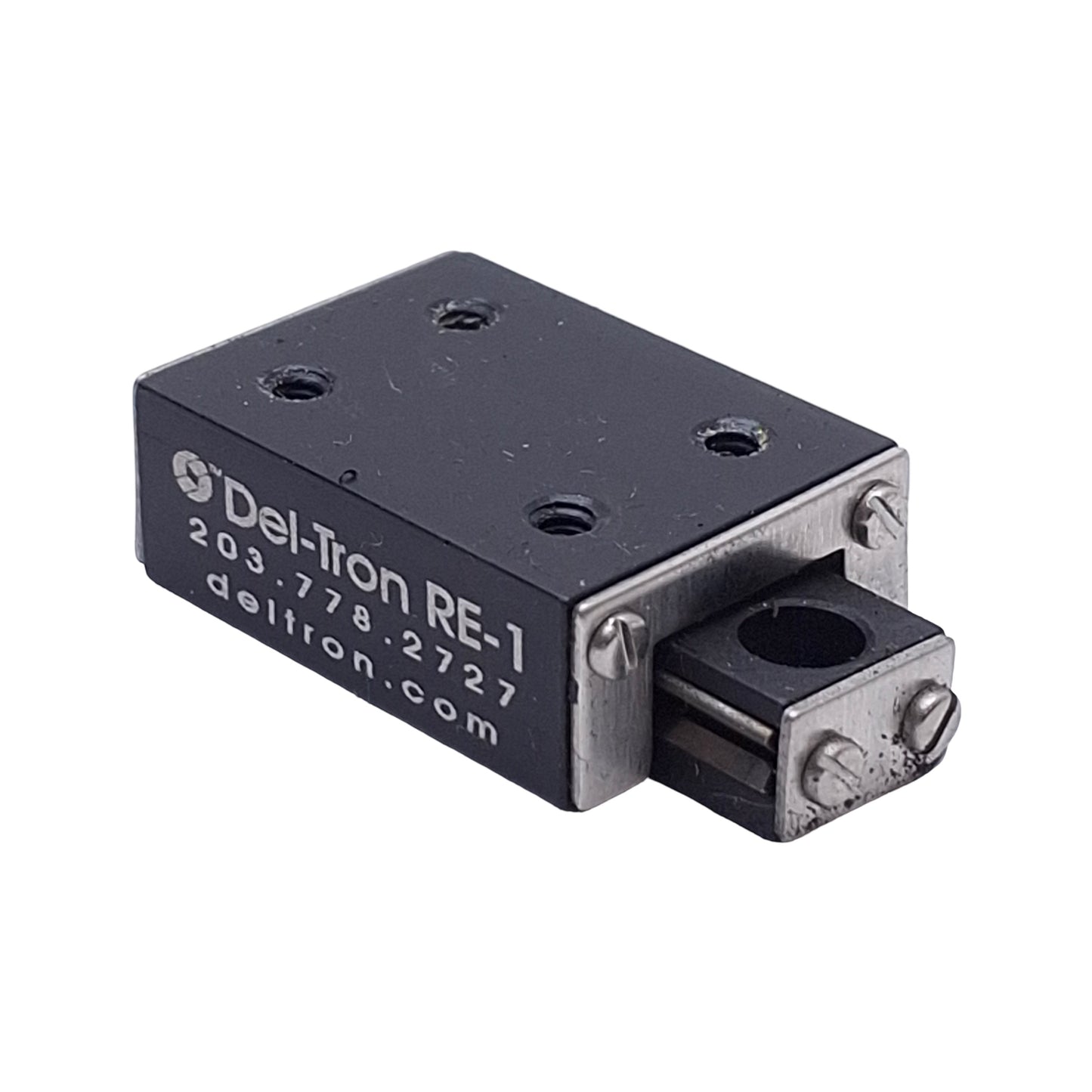 Used Del-Tron RE-1 Crossed Roller Linear Slide, Travel: 0.5", 1.06" x 0.75" x 0.41"