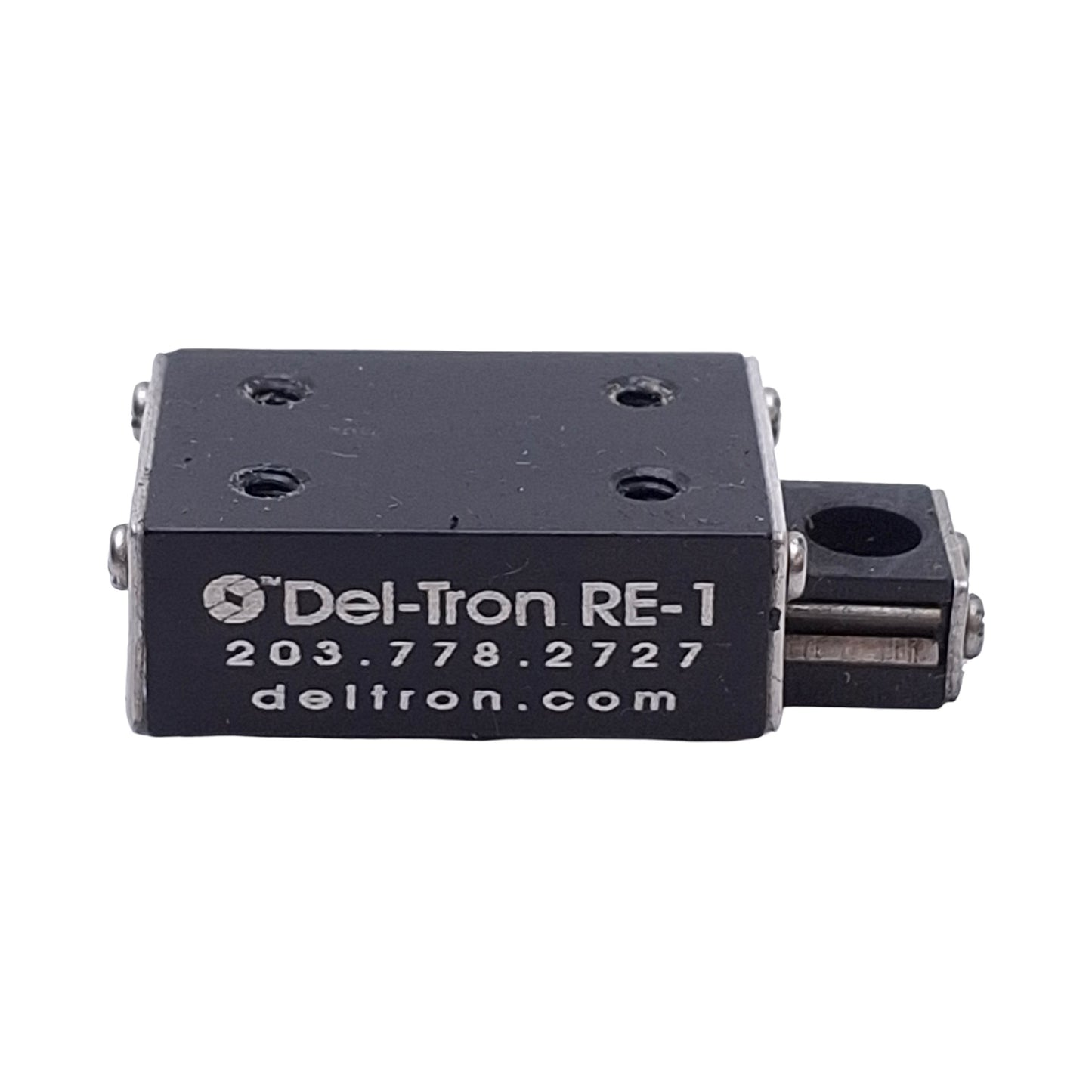 Used Del-Tron RE-1 Crossed Roller Linear Slide, Travel: 0.5", 1.06" x 0.75" x 0.41"